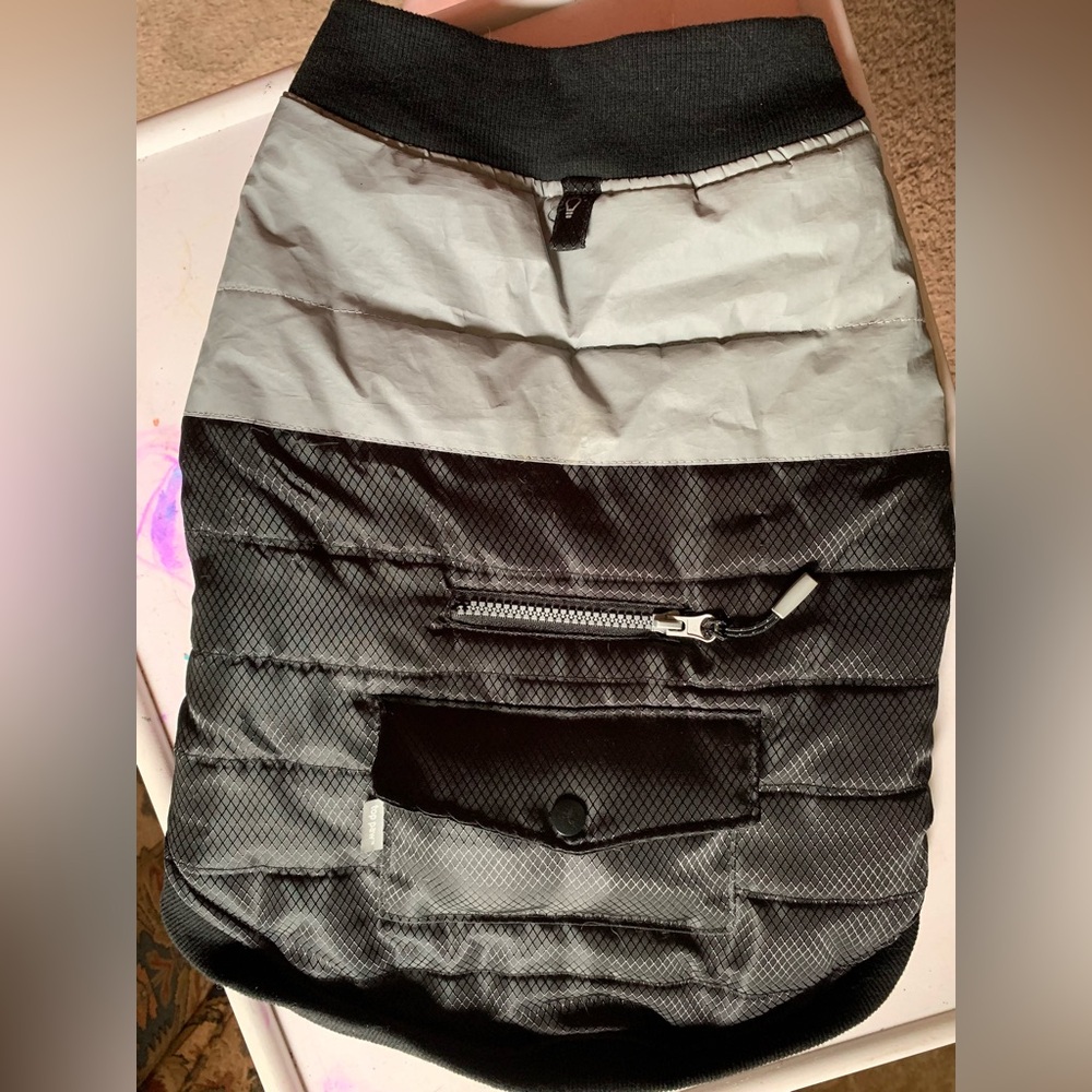 Top Paw Black and Gray Reflective Dog Vest